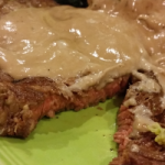 well rested steak with sauce